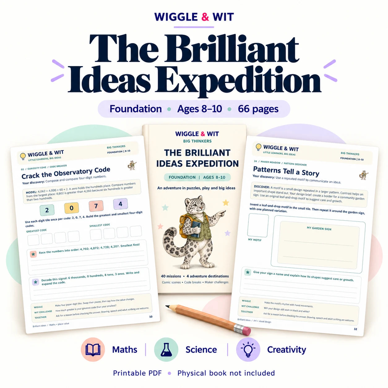 Big Thinkers printable learning collection for ages 8–10